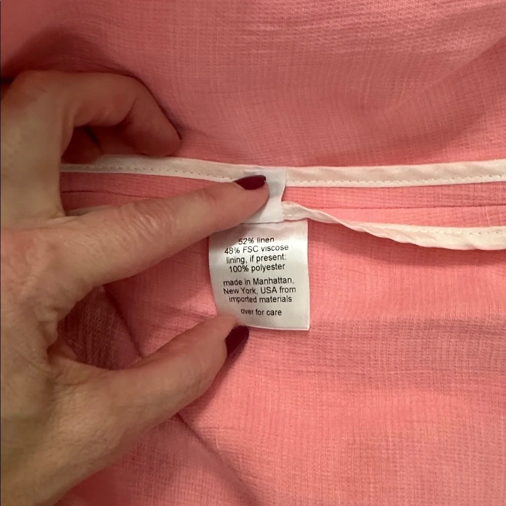 Rachel Comey Ventosa light pink midi maxi dress 6 linen blend sleeveless
